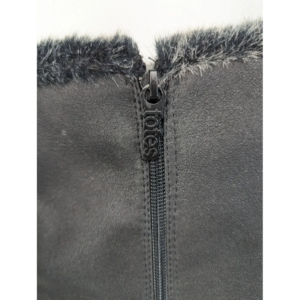 Totes Women's Alicia Black Snow Boot  Waterproof Zipper US 10M‎